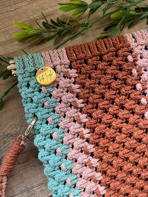 Braided Marcrame Cross-body Bag with Strap