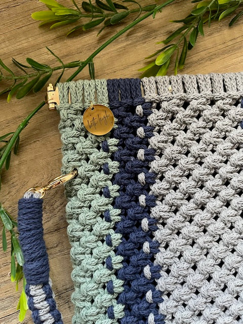 Braided Marcrame Cross-body Bag with Strap