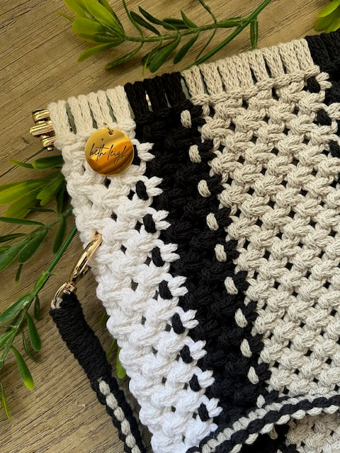 Braided Marcrame Cross-body Bag with Strap