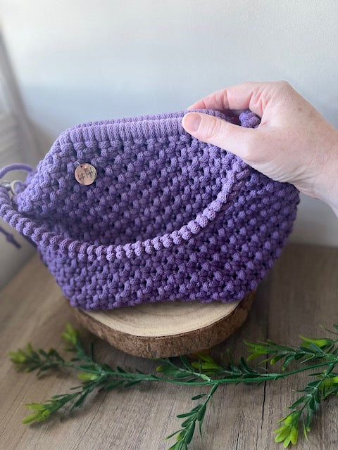 Dark Violet Colour Clutch