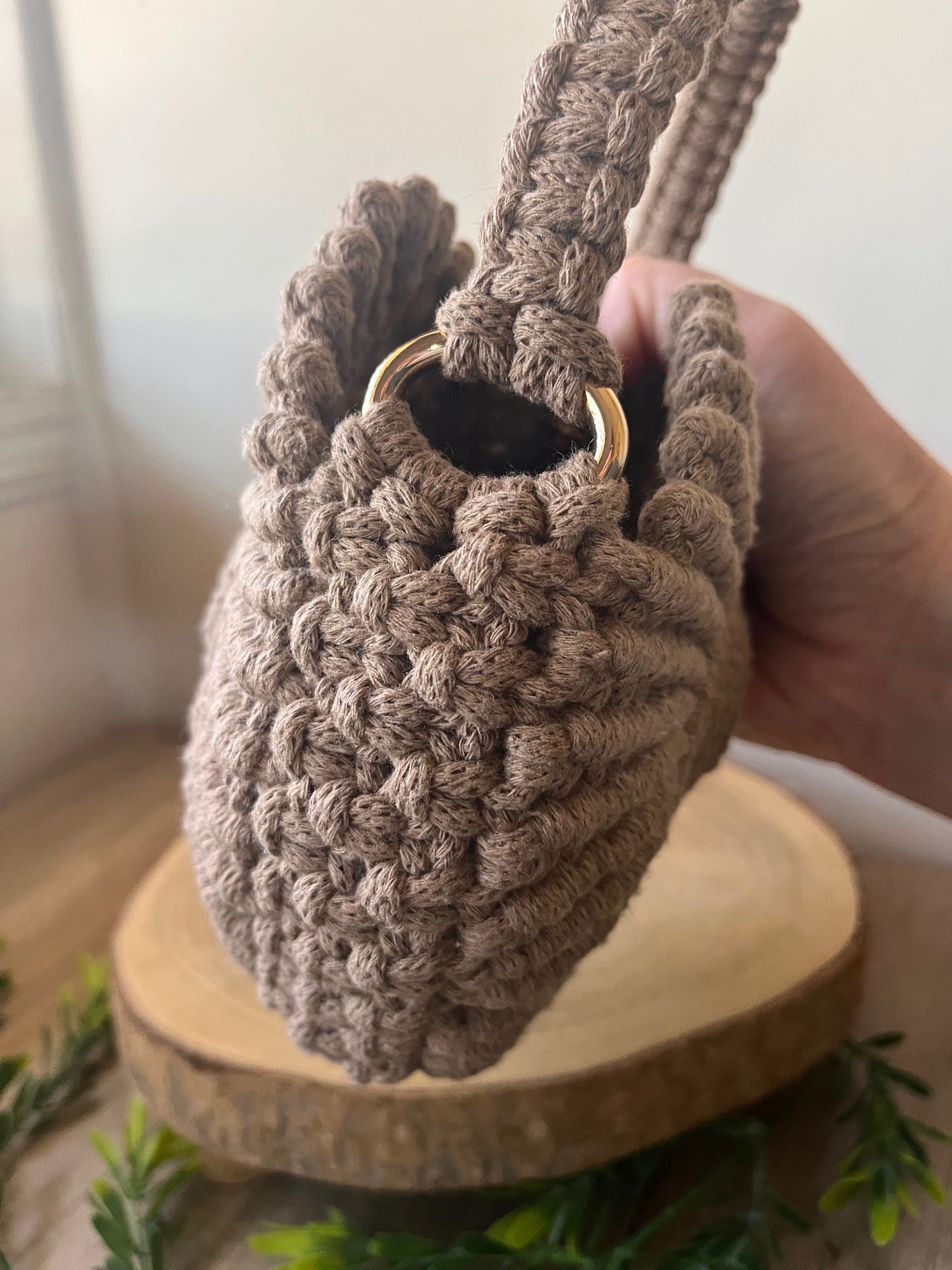 Brown Sea Shell Purse