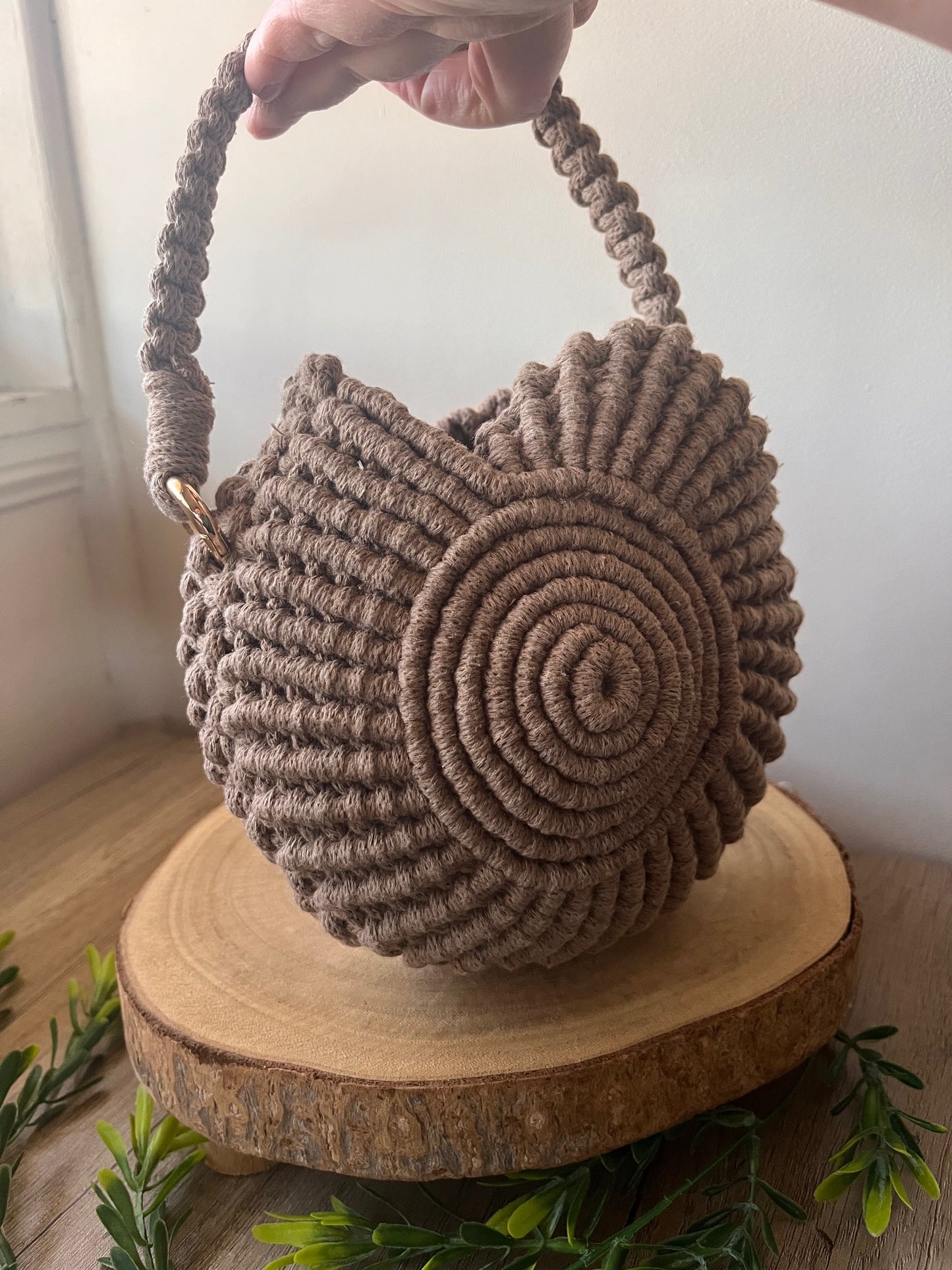 Brown Sea Shell Purse