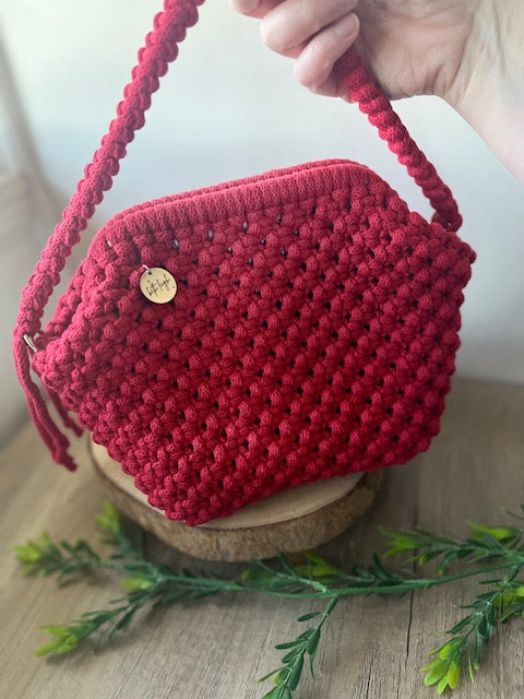 Vibrant Red Colour Clutch