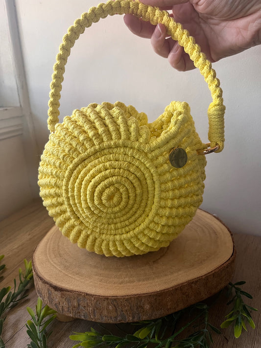 Sunflower Yellow Sea Shell Purse