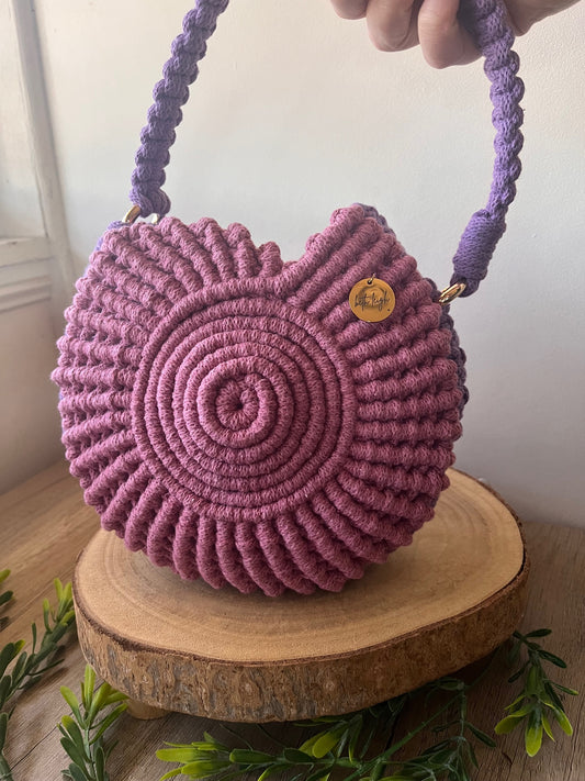 Pink and Purple Sea Shell Purse
